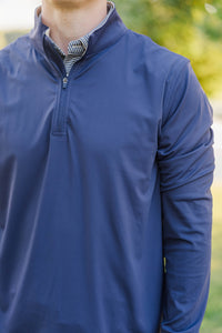Mens: The Everyday Classic Navy Half-Zip Pullover