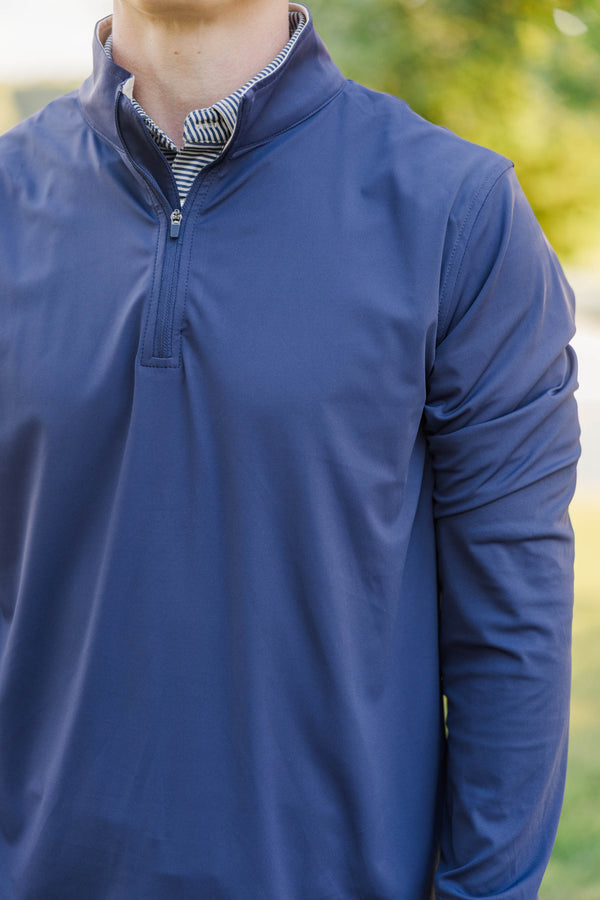 Mens: The Everyday Classic Navy Half-Zip Pullover