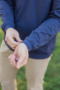 Mens: The Everyday Classic Navy Half-Zip Pullover