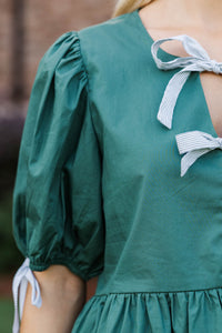 Pine And Proper Teal Green Babydoll Top