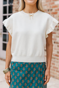 Pine And Proper Cream White Sweater