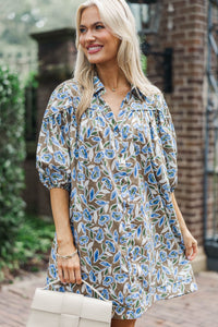 Harvest Bloom Brown Floral Babydoll Dress