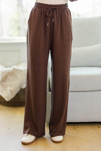 NURSING COLLECTION: Carry On Brown Knit Pants
