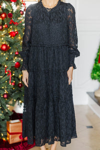 NURSING COLLECTION: What It Means Black Leopard Dress