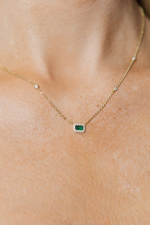 Bara Boheme: The Pine Emerald Necklace