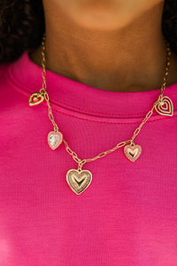 Girls: The Lovebug Pink Heart Charm Necklace