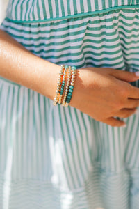 Girls: My Good Luck Charm Green Beaded Bracelets
