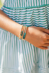 Girls: My Good Luck Charm Green Beaded Bracelets