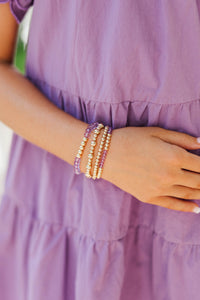 Girls: Lavender Daydreams Light Purple Bracelet Set