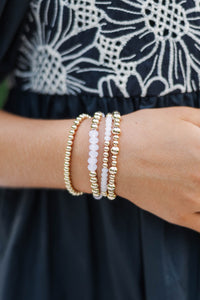 Girls: Vanilla Dreams White Bracelet Stack