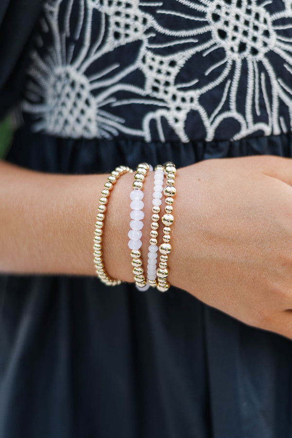 Girls: Vanilla Dreams White Bracelet Stack