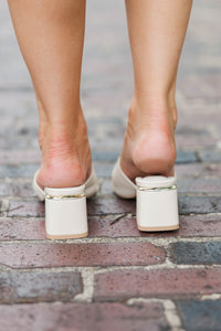 Walk It Out Cream Heels