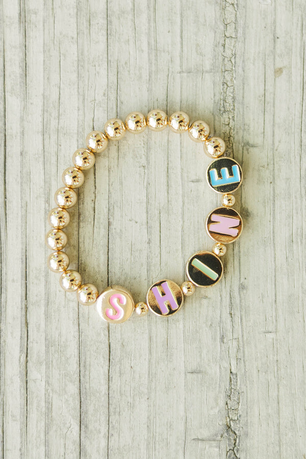 Girls: Affirmations Gold Shine Bracelet