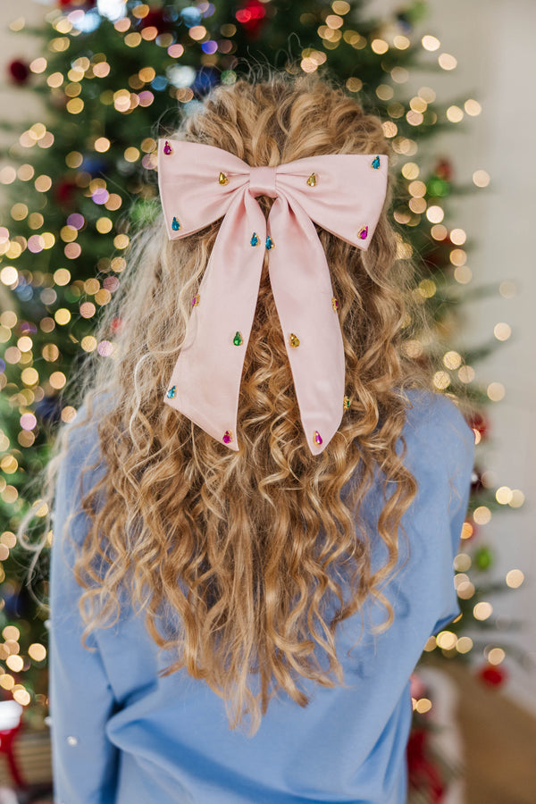 Girls: Sparkle & Shine Pink Hair Bow