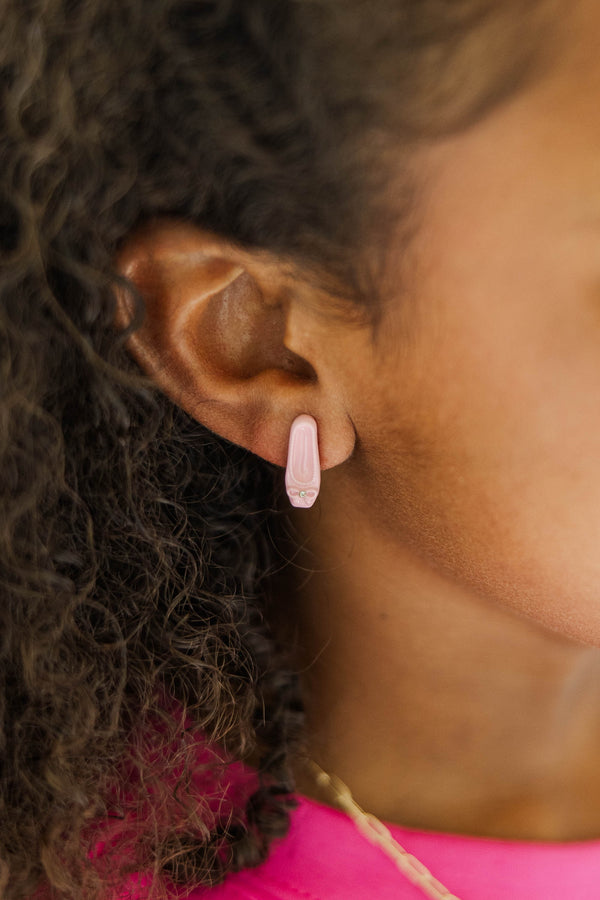 Girls: Pirouette Pink Earrings Set