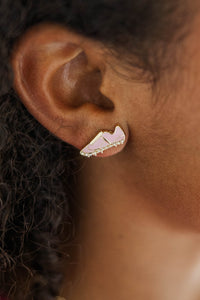 Girls: Goal Getter Pink Soccer Earrings Set