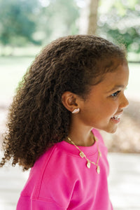 Girls: Goal Getter Pink Soccer Earrings Set