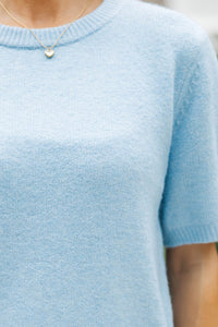 Under The Sky Dusty Blue Sweater