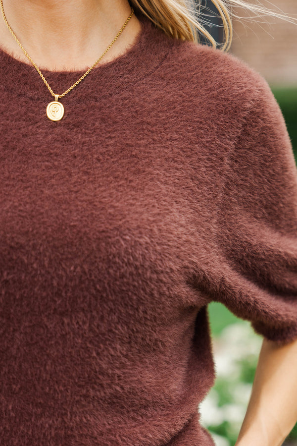 Simply Sophisticated Brown Sweater