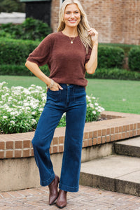 Simply Sophisticated Brown Sweater