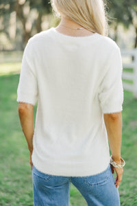 Simply Sophisticated Cream Sweater