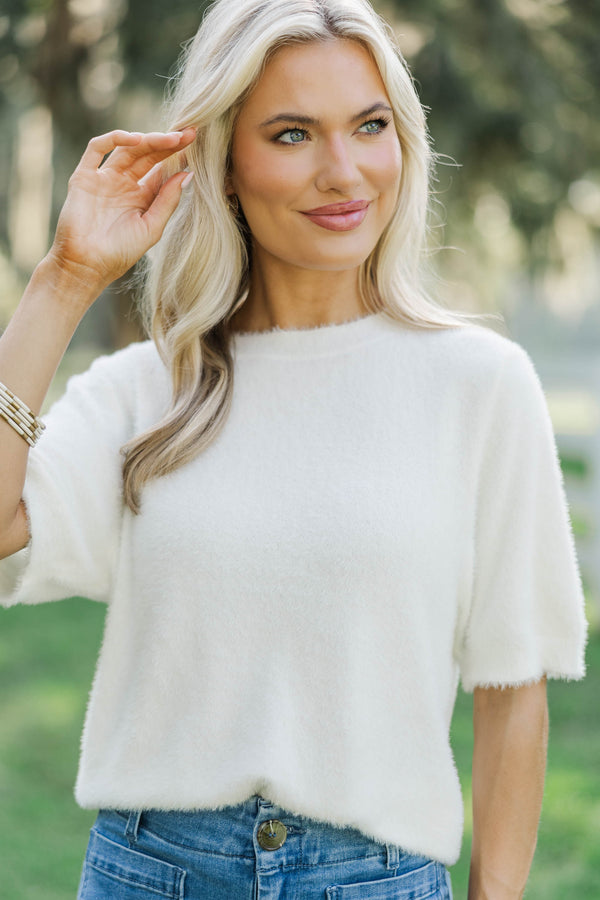 Simply Sophisticated Cream Sweater