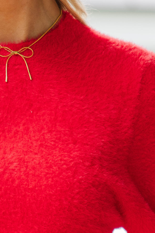 Simply Sophisticated Red Sweater