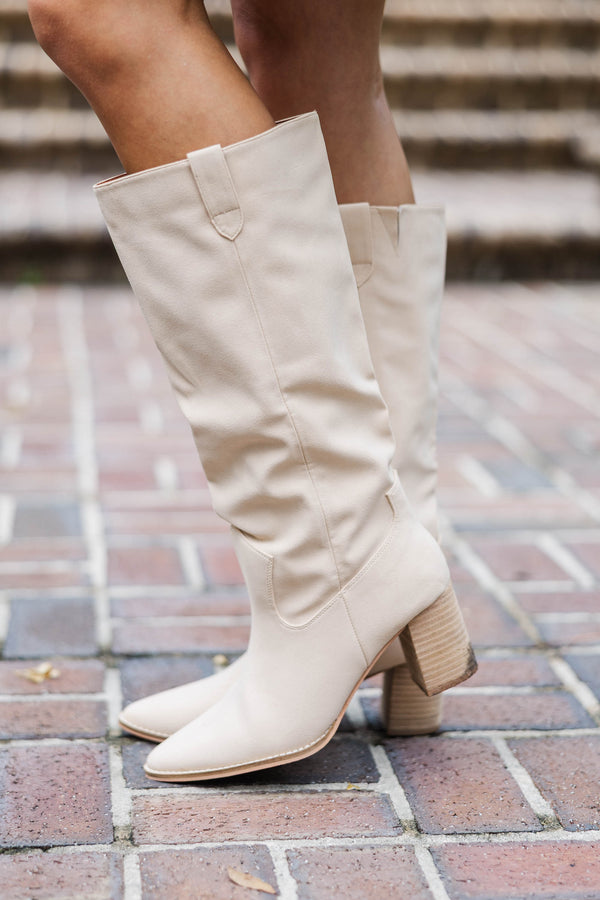 Beaten Path Taupe Boots