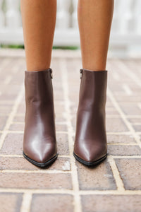 Espresso Strolls Brown Booties