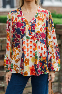 Taking My Time White Blouse