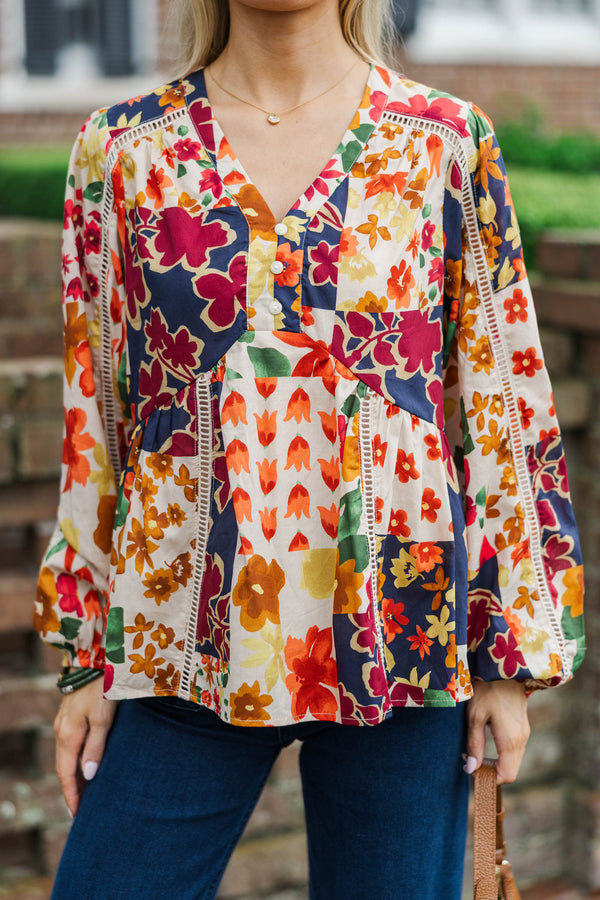 Taking My Time White Blouse