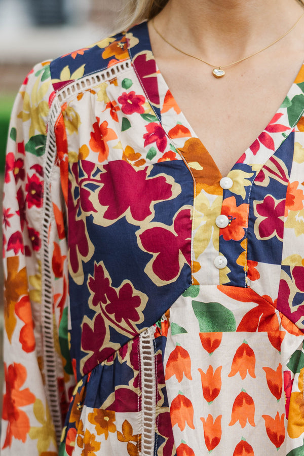 Taking My Time White Blouse