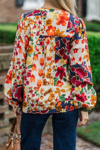 Taking My Time White Blouse