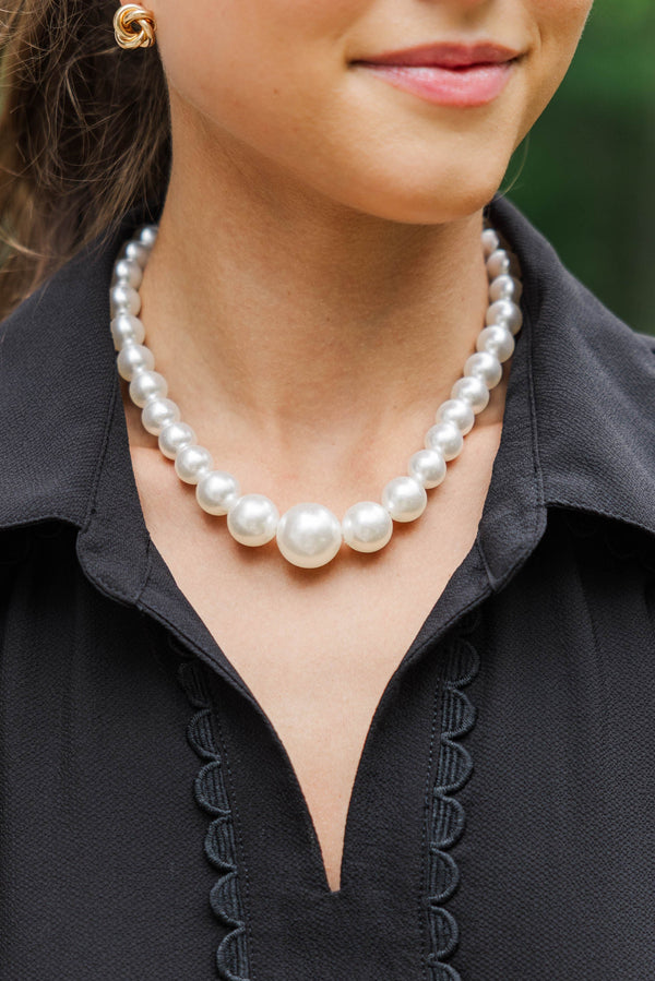 Poetry And Prose Pearl Necklace