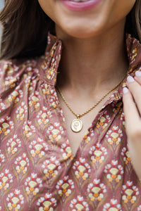 With You Right Here Gold Necklace