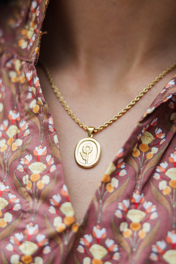 With You Right Here Gold Necklace