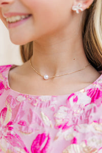 Girls: Looking At You Gold Necklace