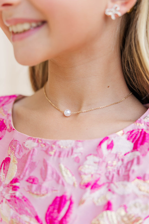 Girls: Looking At You Gold Necklace