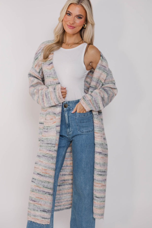 Minty Fresh Striped Cardigan