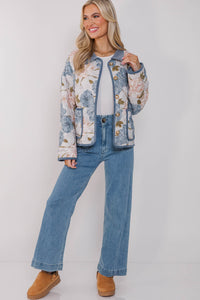 Sunday Stroll Blue Floral Jacket
