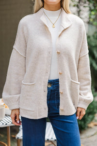 What Makes You Confident Oatmeal Cardigan