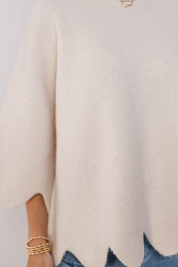 No Doubt About It Cream Sweater
