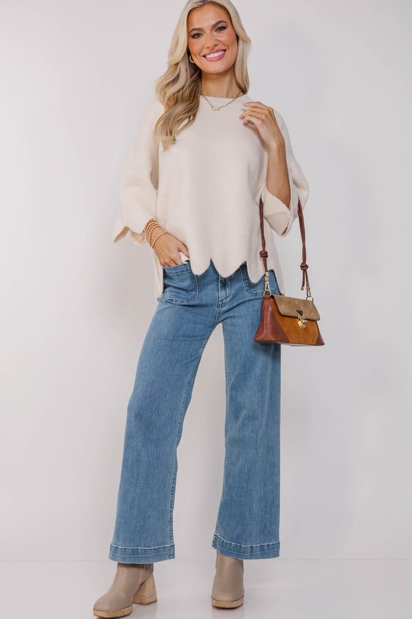 No Doubt About It Cream Sweater