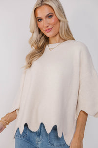 No Doubt About It Cream Sweater