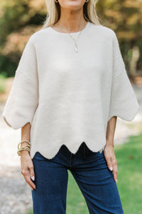 No Doubt About It Cream Sweater