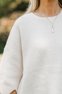 No Doubt About It Cream Sweater