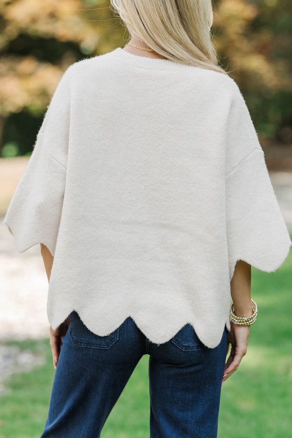 No Doubt About It Cream Sweater