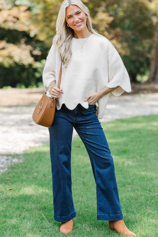 No Doubt About It Cream Sweater