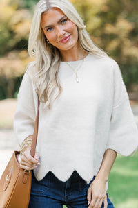 No Doubt About It Cream Sweater