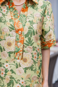 Easy Sophistication Yellow Brocade Shift Dress